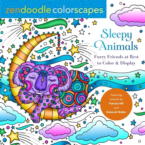 Zendoodle Colorscapes: Sleepy Animals: Furry Friends to Color & Display (Paperback)