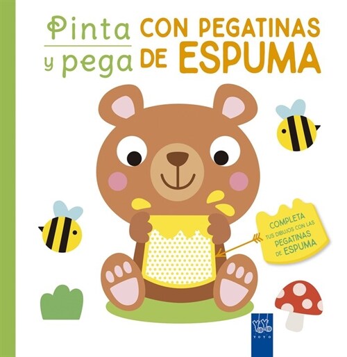 PINTA Y PEGA CON PEGATINAS DE ESPUMA. VERDE (Paperback)