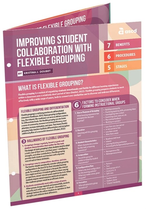 Improving Student Collaboration with Flexible Grouping (Quick Reference Guide) (Paperback)