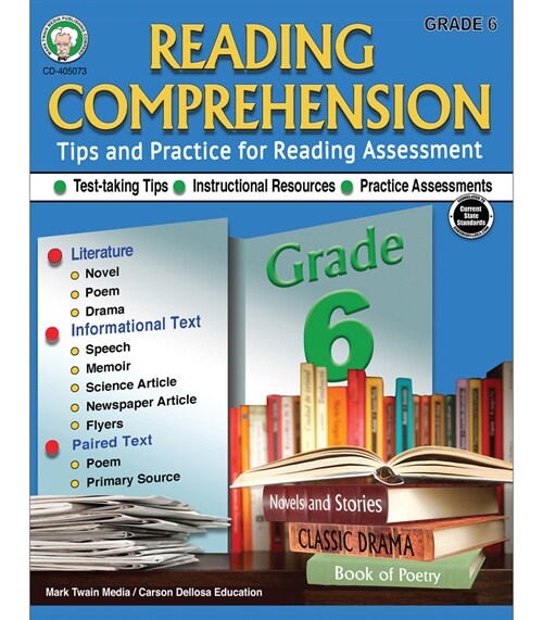 Reading Comprehension, Grade 6 (Paperback)