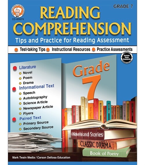 Reading Comprehension, Grade 7 (Paperback)