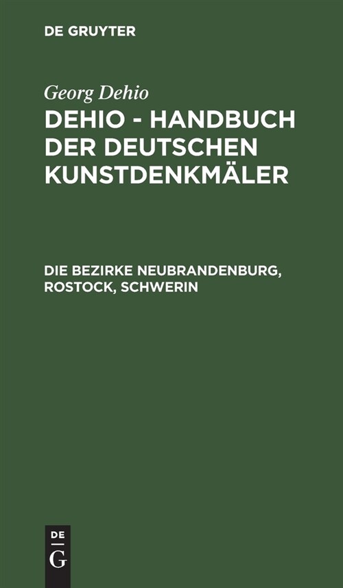 Die Bezirke Neubrandenburg, Rostock, Schwerin (Hardcover, 2, 2. Auflage, Rep)