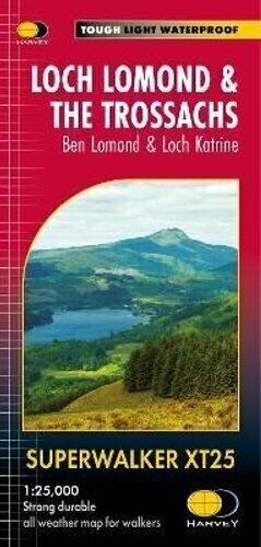 Loch Lomond & The Trossachs XT25 : Ben Lomond & Loch Katrine (Sheet Map, folded)