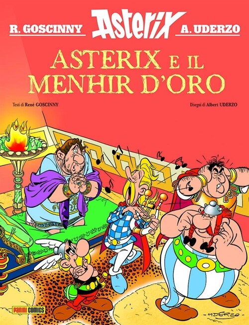 Asterix in Italian : Asterix e il menhir doro (Hardcover)