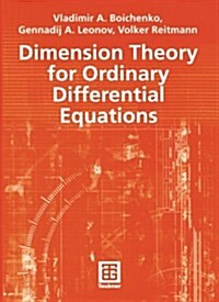 Dimension Theory for Ordinary Differential Equations (Paperback)