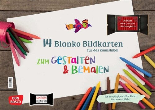 14 blanko Bildkarten zum Gestalten & Bemalen fur das Kamishibai (Cards)