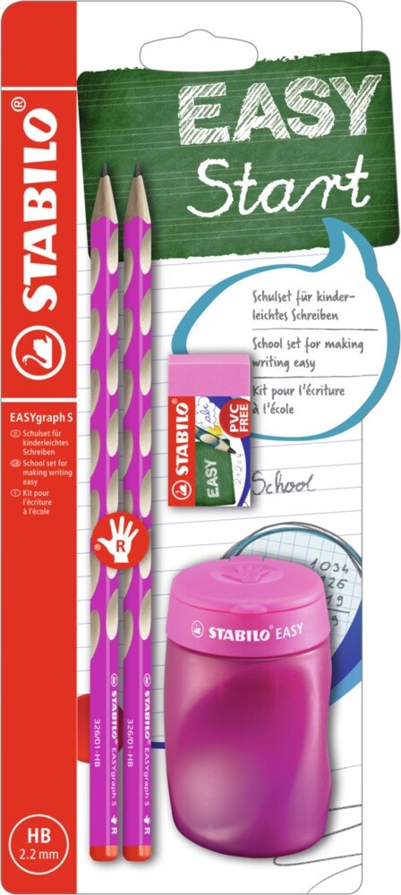 STABILO EASYgraph S Schul-Set pi.R mit Spitzer und Radierer (General Merchandise)