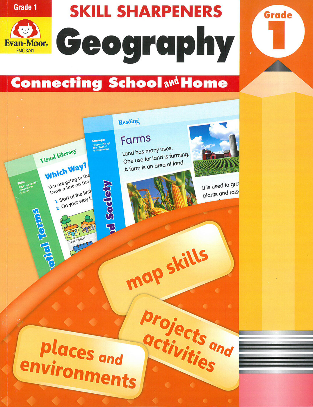 [Evan-Moor] Skill Sharpeners Geography 1 (Student Book  + MP3 CD)