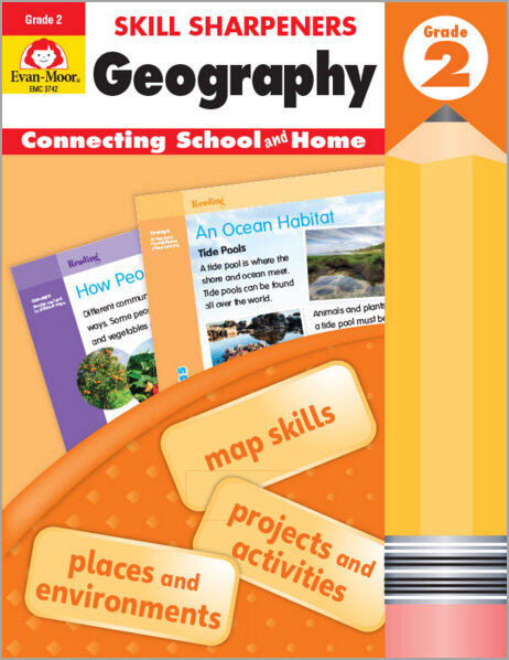 [Evan-Moor] Skill Sharpeners Geography 2 (Student Book  + MP3 CD)