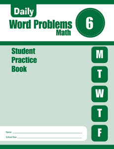 Daily Word Problems Math, Grade 6 Student Workbook (5-Pack) (Paperback)