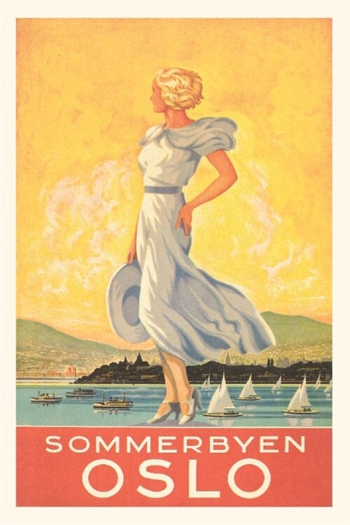 Vintage Journal Oslo Travel Poster (Paperback)