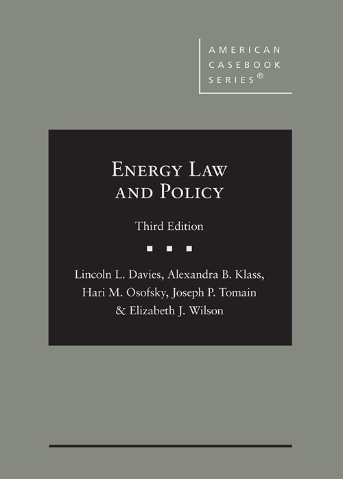 Energy Law and Policy (Hardcover, 3 Revised edition)