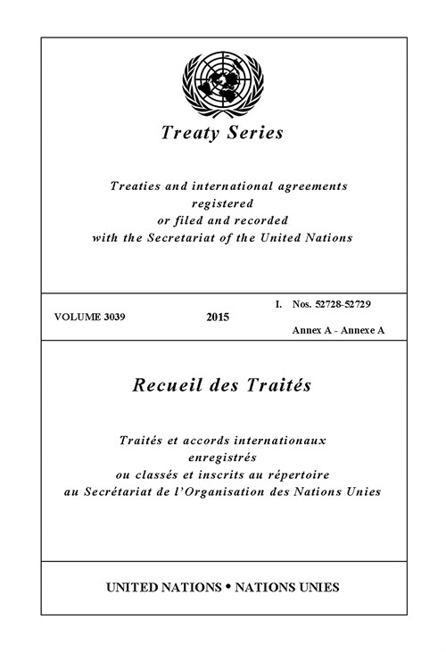 Treaty Series 3039 (Paperback)