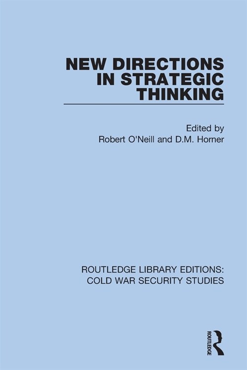 New Directions in Strategic Thinking (Paperback)