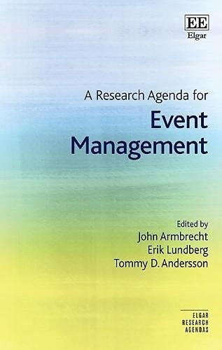 A Research Agenda For Event Management (Paperback)