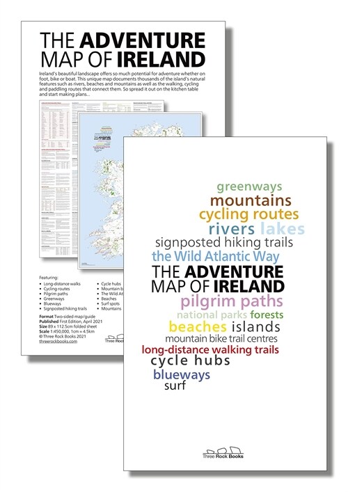 The Adventure Map of Ireland (Sheet Map, folded)