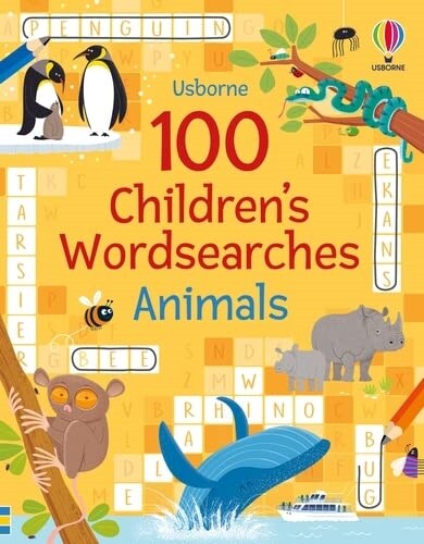 100 Childrens Wordsearches: Animals (Paperback)