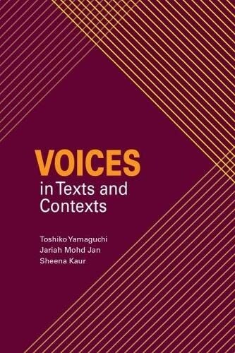 Voices in Texts and Contexts (Hardcover)