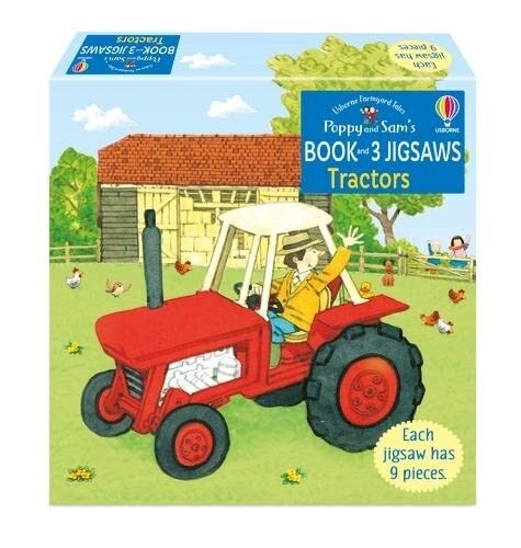 Poppy and Sams Book and 3 Jigsaws: Tractors (Paperback)