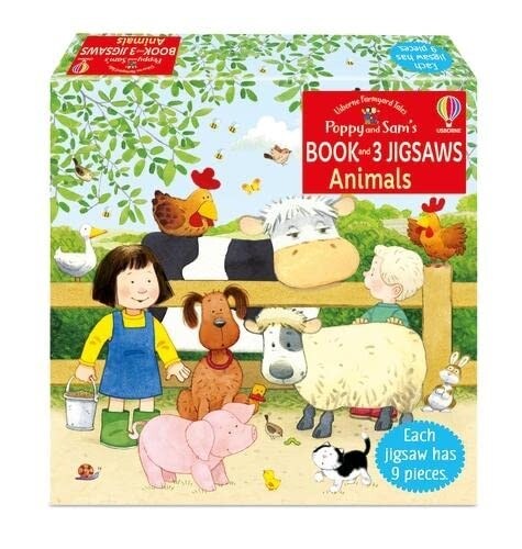 Poppy and Sams Book and 3 Jigsaws: Animals (Paperback)