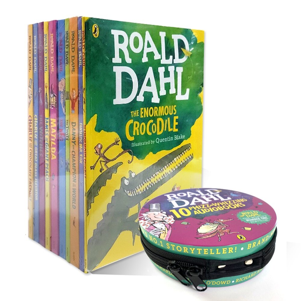 Roald Dahl Colour Edition 10 Books Set (10 Books & 29 CDs)