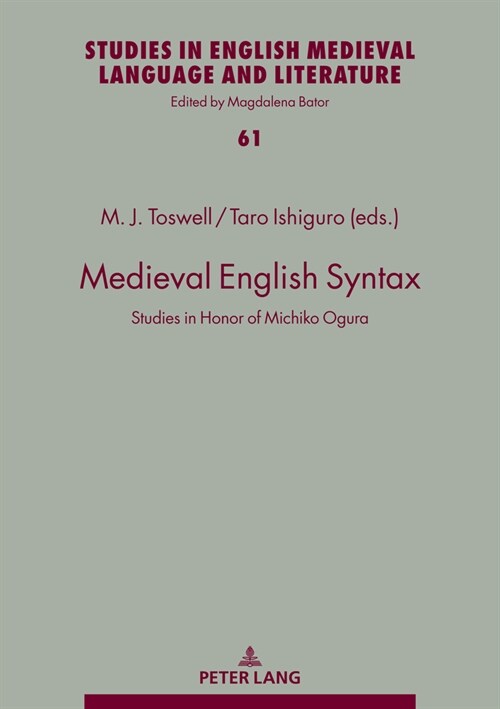 Medieval English Syntax: Studies in Honor of Michiko Ogura (Hardcover)