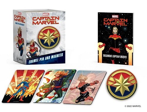 Marvel: Captain Marvel Enamel Pin and Magnets (Paperback)