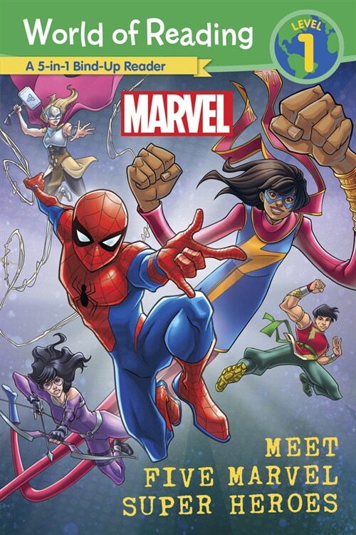 World of Reading 1 : Meet Five Marvel Super Heroes (Paperback)