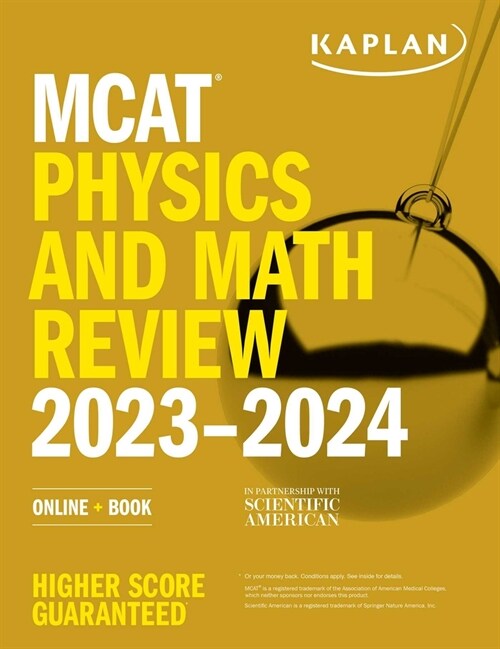 MCAT Physics and Math Review 2023-2024: Online + Book (Paperback)