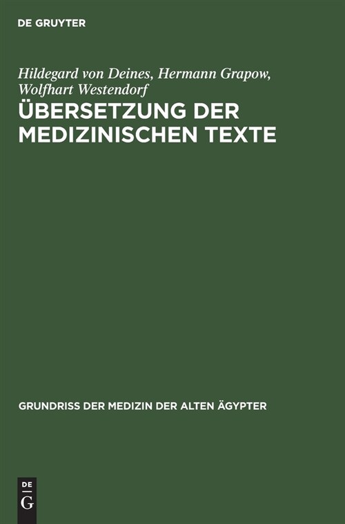 ?ersetzung der medizinischen Texte (Hardcover, Reprint 2021)