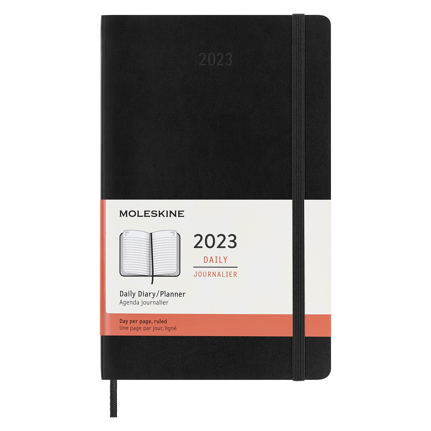 Moleskine 2023 Daily Planner, 12m, Large, Black, Soft Cover (5 X 8.25) (Other)