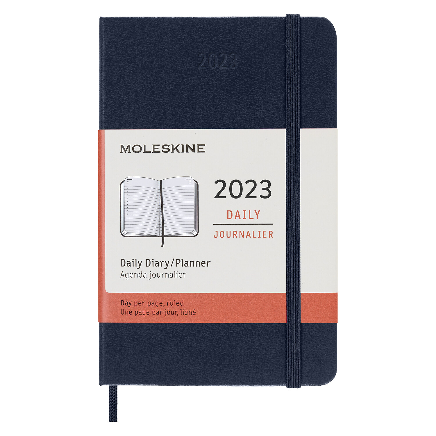 Moleskine 2023 Daily Planner, 12m, Pocket, Saphire Blue, Hard Cover (3.5 X 5.5) (Other)
