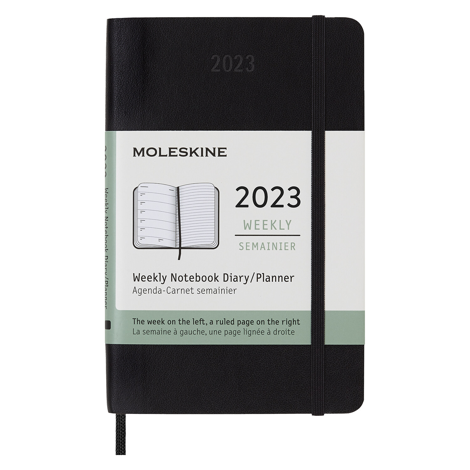 Moleskine 2023 Weekly Notebook Planner, 12m, Pocket, Black, Soft Cover (3.5 X 5.5) (Other)