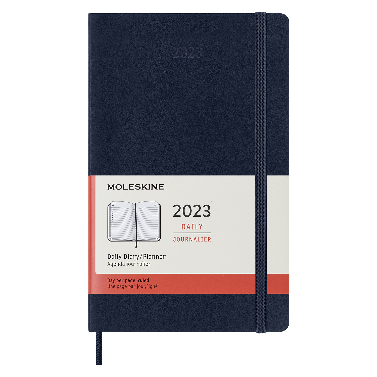 Moleskine 2023 Daily Planner, 12m, Large, Saphire Blue, Soft Cover (5 X 8.25) (Other)