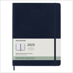 Moleskine 2023 Weekly Notebook Planner, 12m, Extra Large, Saphire Blue, Soft Cover (7.5 X 10) (Other)