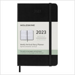Moleskine 2023 Weekly Vertical Planner, 12m, Pocket, Black, Hard Cover (3.5 X 5.5) (Other)