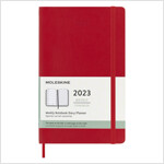 Moleskine 2023 Weekly Notebook Planner, 12m, Large, Scarlet Red, Soft Cover (5 X 8.25) (Other)