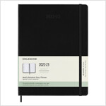 Moleskine 2023 Weekly Notebook Planner, 18m, Extra Large, Black, Hard Cover (7.5 X 10) (Other)