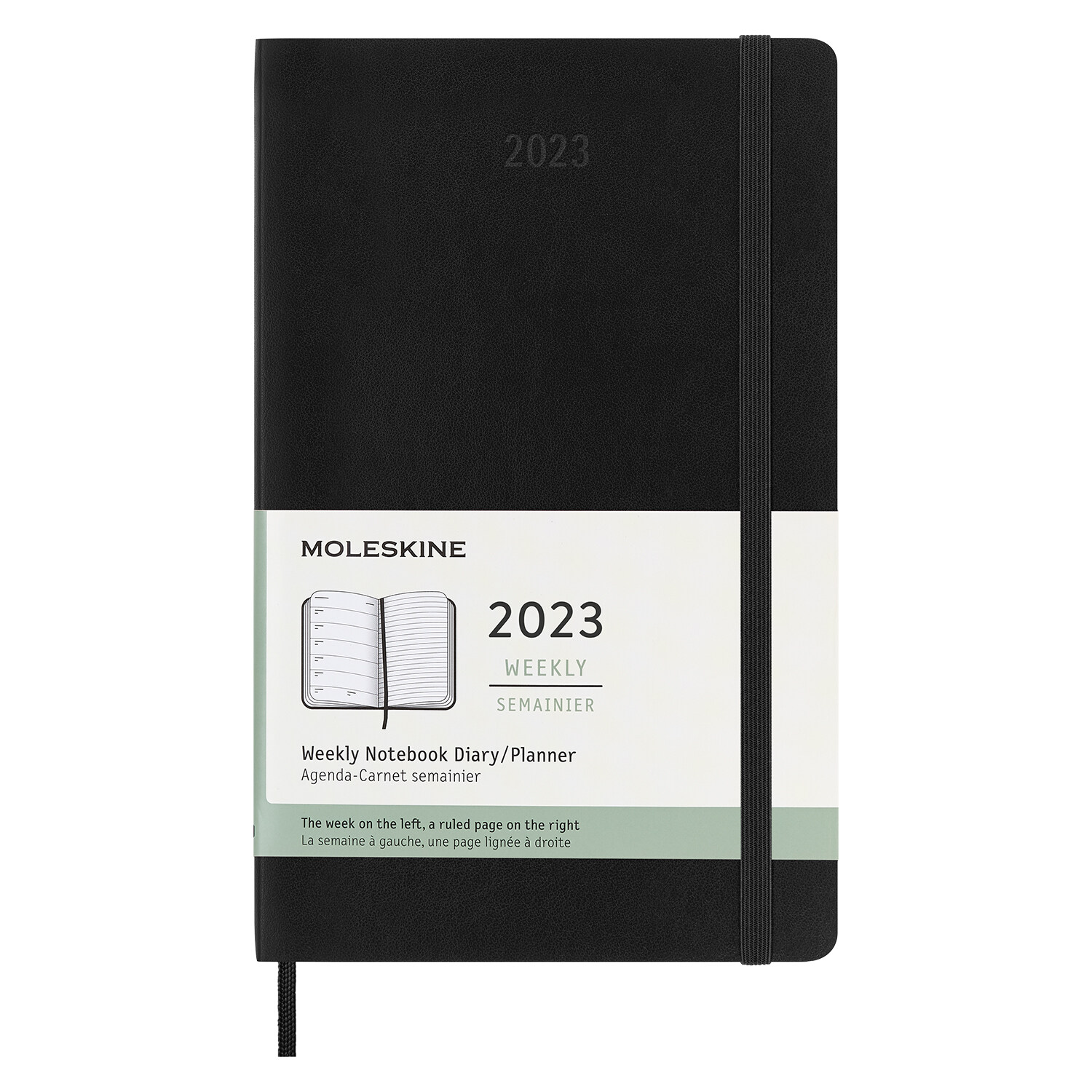 Moleskine 2023 Weekly Notebook Planner, 12m, Large, Black, Soft Cover (5 X 8.25) (Other)