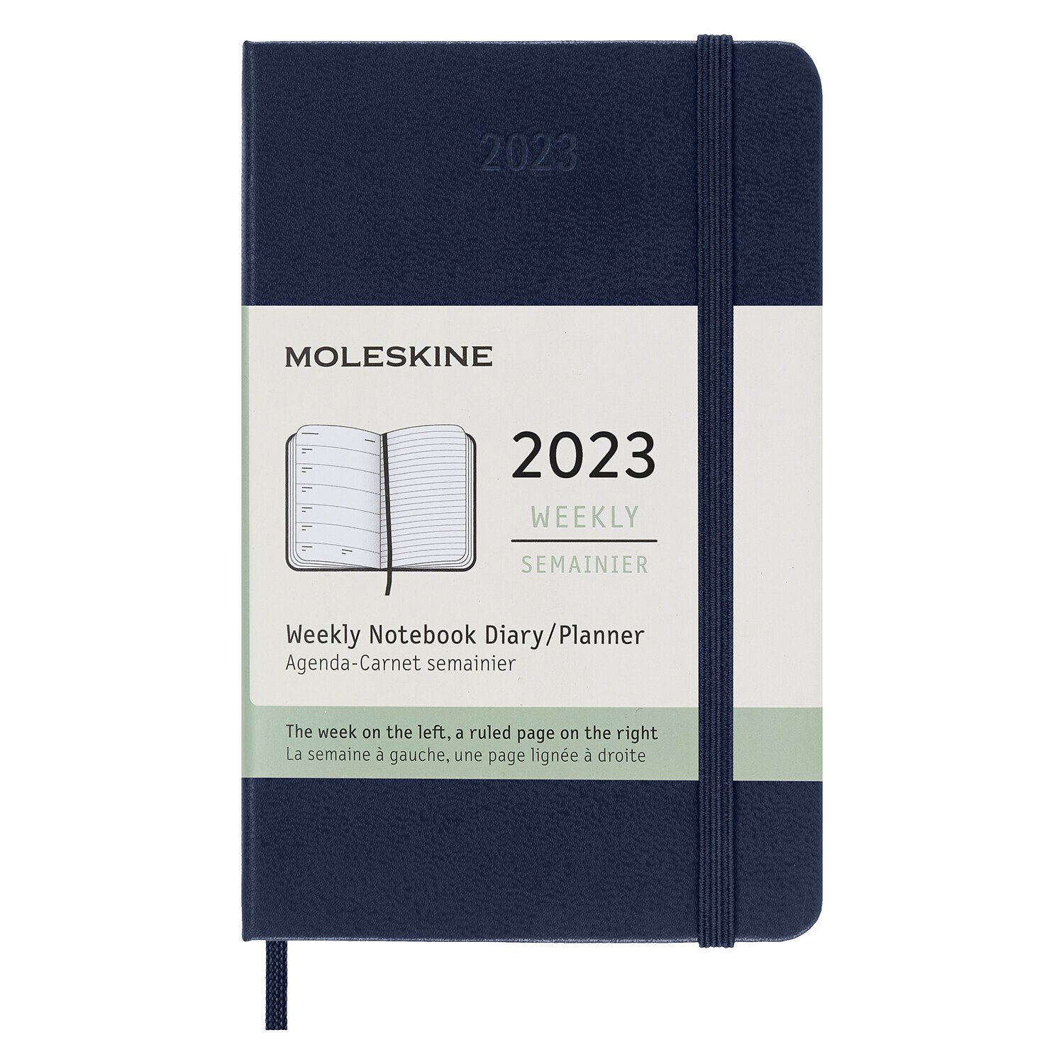 Moleskine 2023 Weekly Notebook Planner, 12m, Pocket, Saphire Blue, Hard Cover (3.5 X 5.5) (Other)