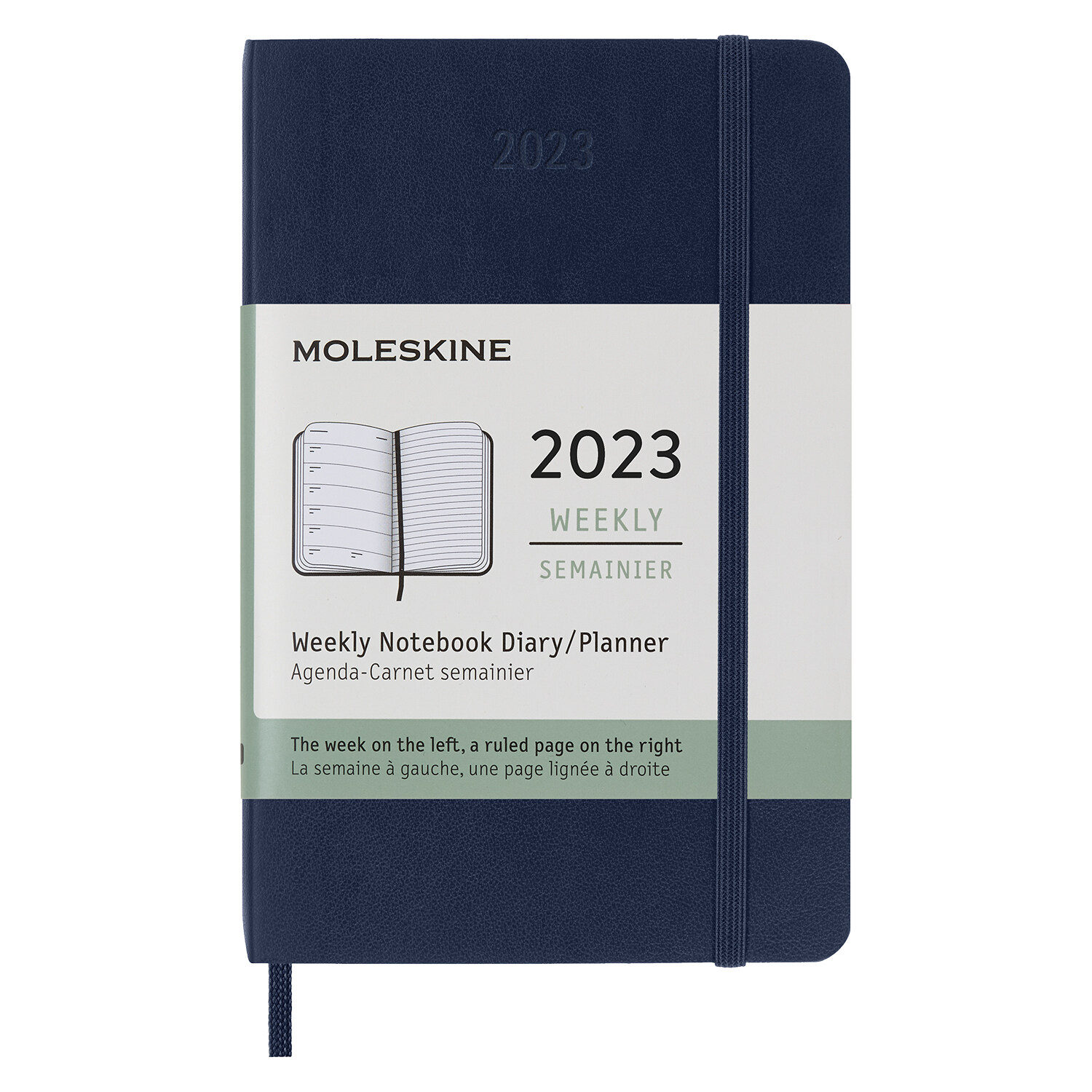 Moleskine 2023 Weekly Notebook Planner, 12m, Pocket, Saphire Blue, Soft Cover (3.5 X 5.5) (Other)