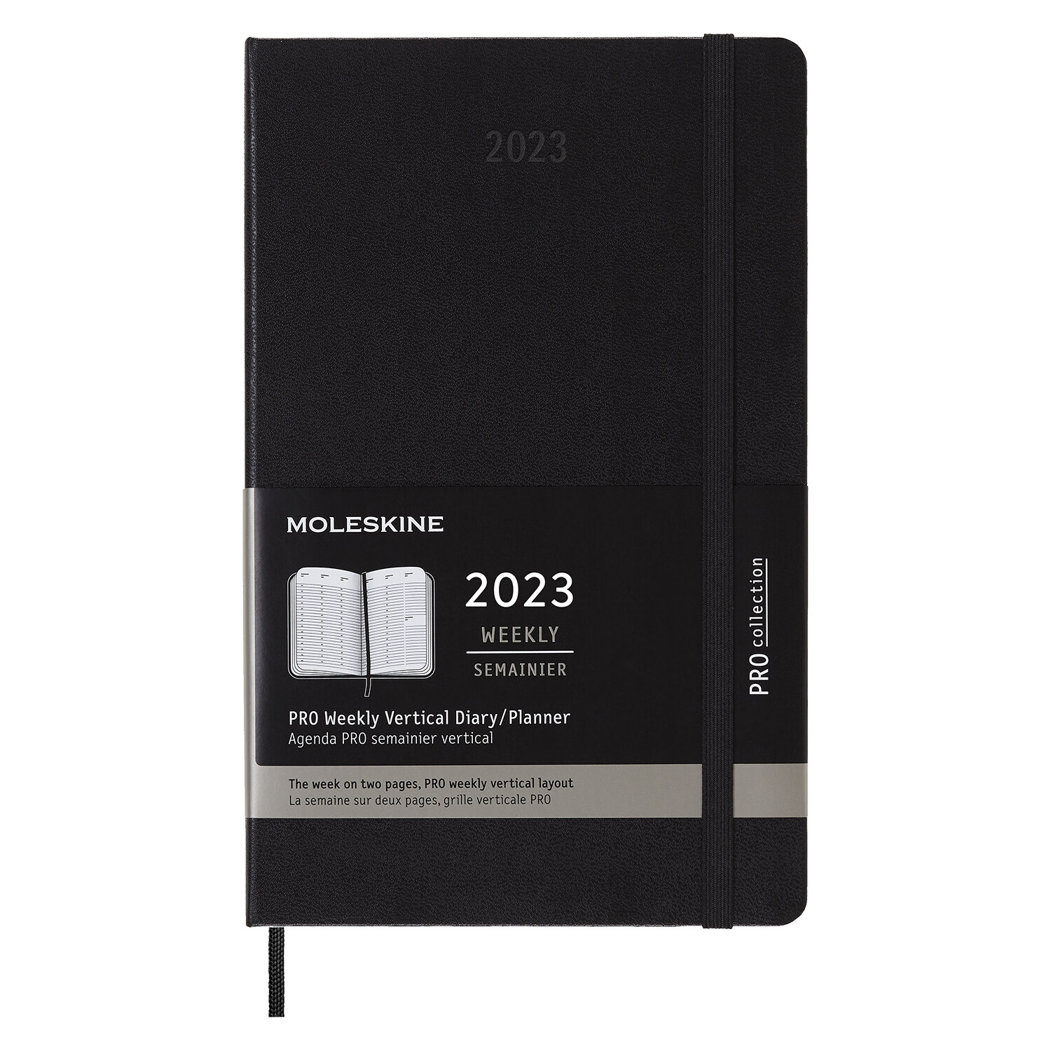 Moleskine 2023 Professional Vertical Weekly Planner, 12m, Large, Black, Hard Cover (5 X 8.25) (Other)