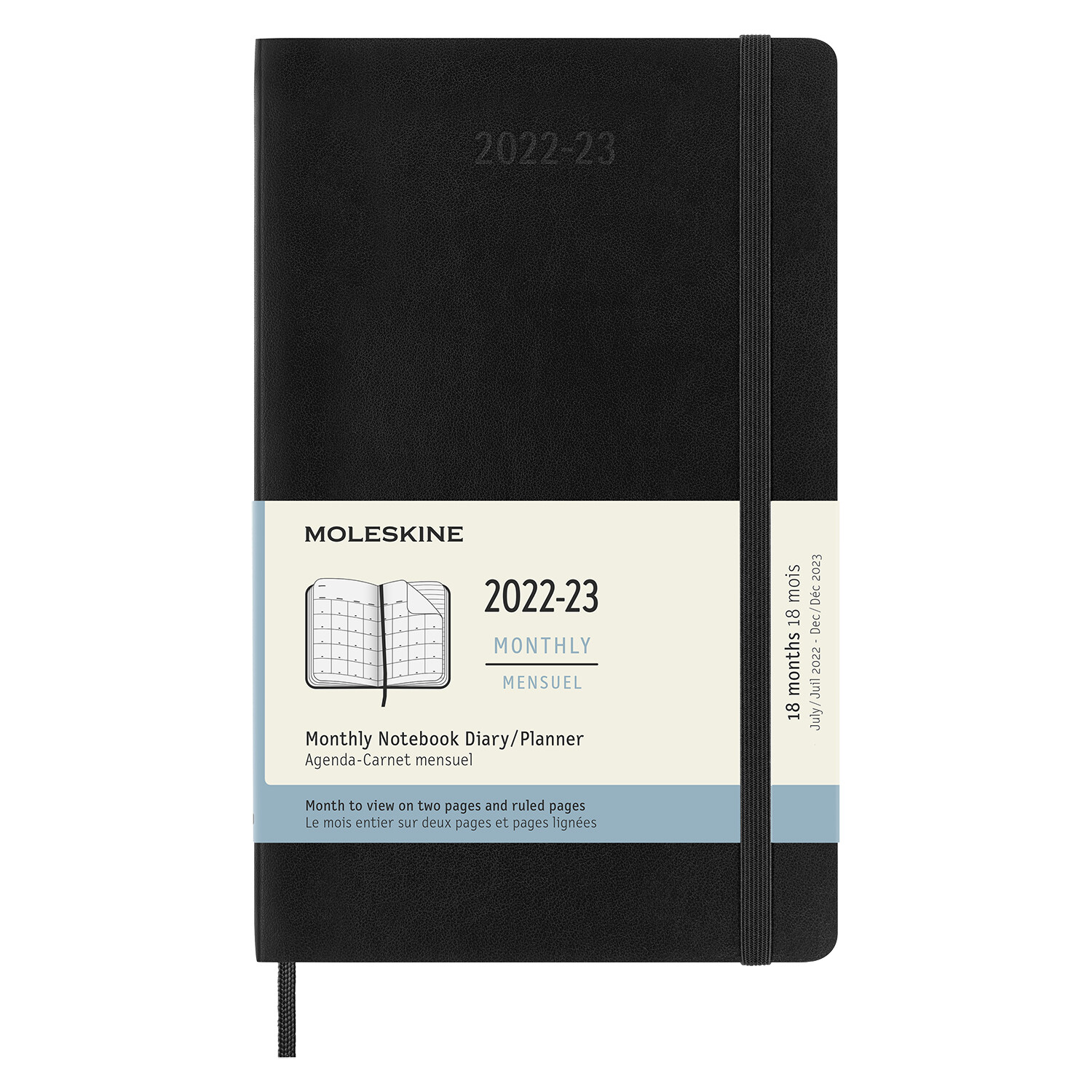 Moleskine 2023 Monthly Planner, 18m, Large, Black, Soft Cover (5 X 8.5) (Other)