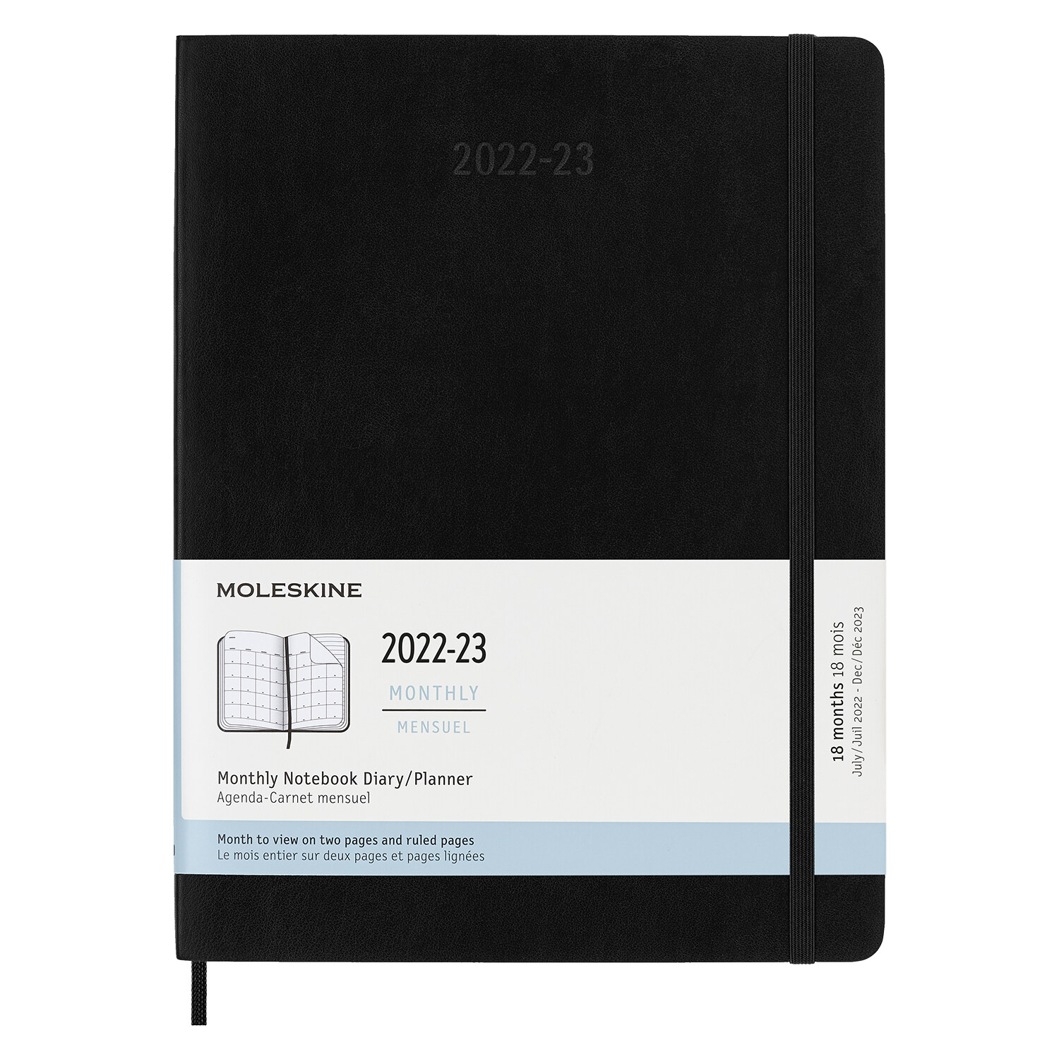 Moleskine 2023 Monthly Planner, 18m, Extra Large, Black, Soft Cover (7.5 X 10) (Other)