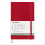 Moleskine 2023 Weekly Notebook Planner, 18m, Large, Scarlet Red, Soft Cover (5 X 8.5) (Other)