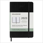 Moleskine 2023 Weekly Horizontal Planner, 12m, Pocket, Black, Soft Cover (3.5 X 5.5) (Other)