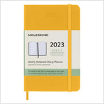 Moleskine 2023 Weekly Notebook Planner, 12m, Pocket, Orange Yellow, Hard Cover (3.5 X 5.5) (Other)