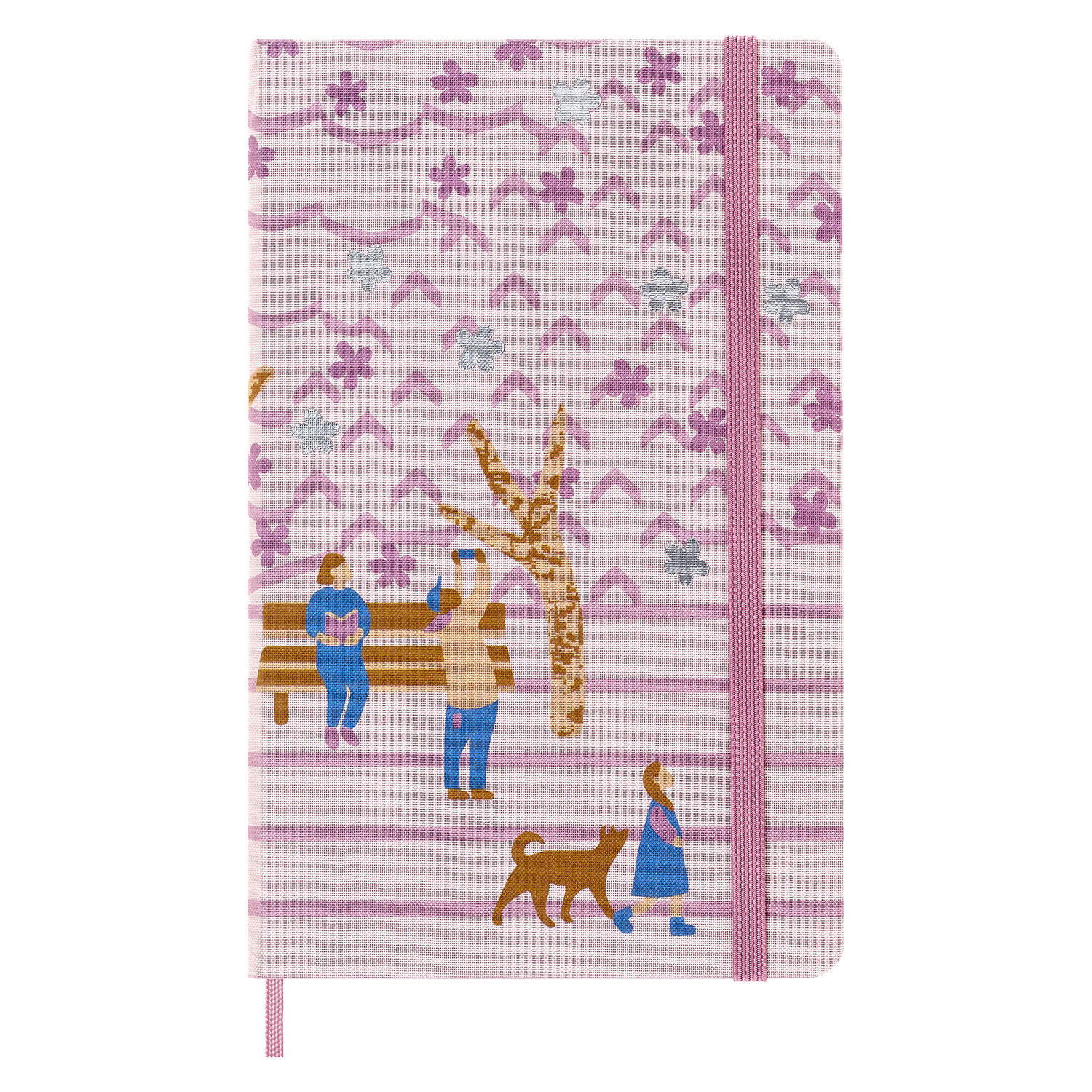 Moleskine Limited Edition Notebook Sakura, Large, Plain, Bench, Canvas Hard Cover (5 X 8.25) (Hardcover)