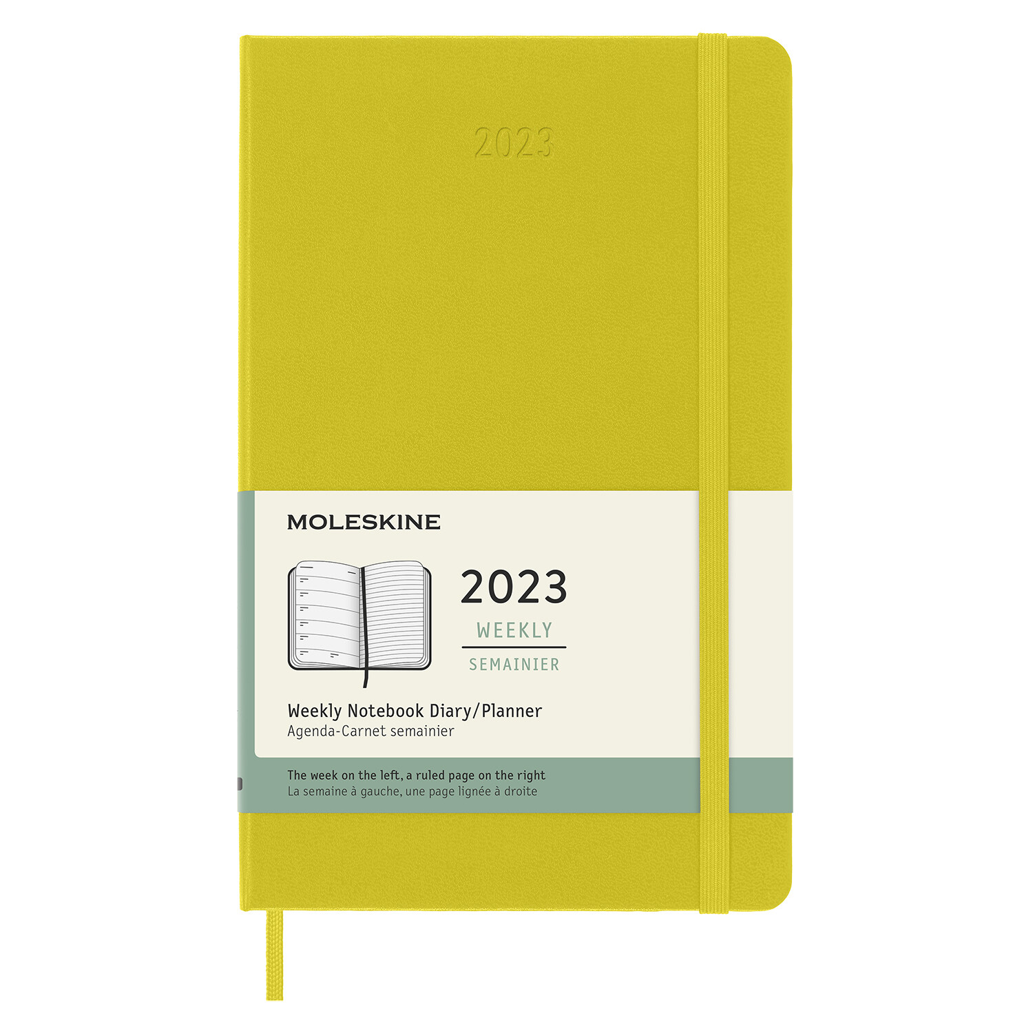 Moleskine 2023 Weekly Notebook Planner, 12m, Large, Hay Yellow, Hard Cover (5 X 8.25) (Other)
