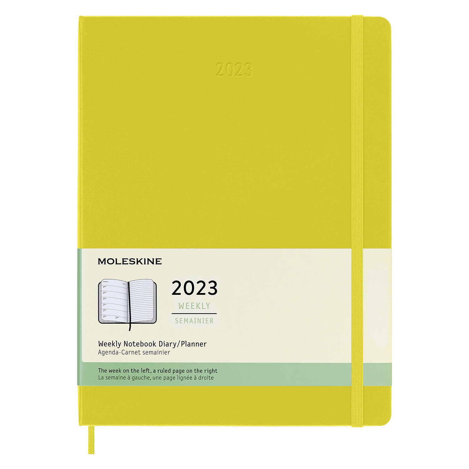 Moleskine 2023 Weekly Notebook Planner, 12m, Extra Large, Hay Yellow, Hard Cover (7.5 X 10) (Other)